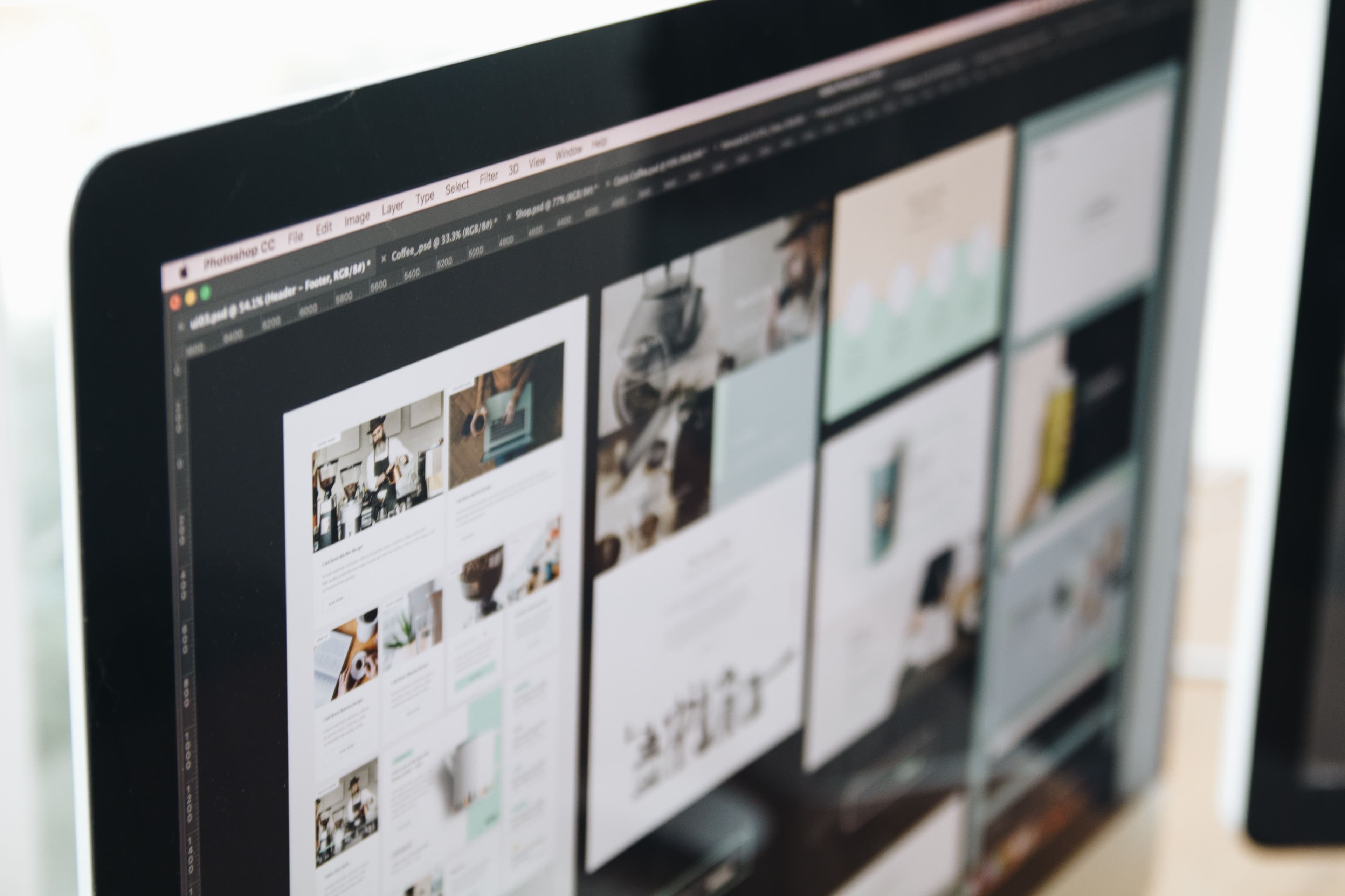 Illustration of web development with browser, code, and UI elements